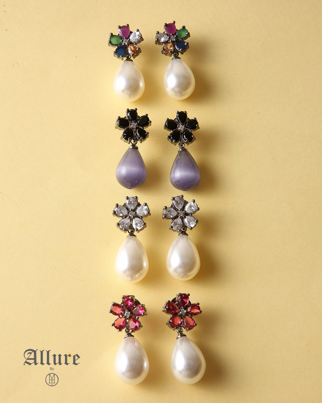Crystal Dew Teardrop Earrings