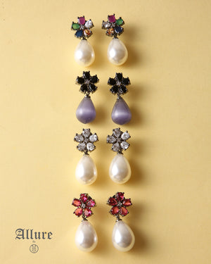 Crystal Dew Teardrop Earrings